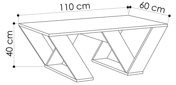 Măsuță de cafea Pipa (Alb). 1071778