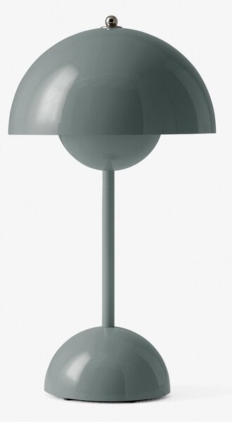 Lampă de masă &Tradition, Flowerpot VP9, reglabil, Gri, Camera de zi, Plastic, Design