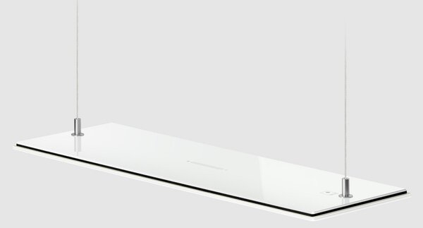 OMLED One s3 - lampă pendul OLED plată, alb, reglabil, Alb, Camera de zi / sufragerie, Sticlă, Modern