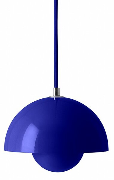 Lustră Pendul &Tradition, Flowerpot VP10, reglabil, Albastru, Camera de zi, Metal, Design