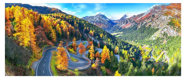 Tablou - Trecătoarea Malay Pass (120x50 cm)