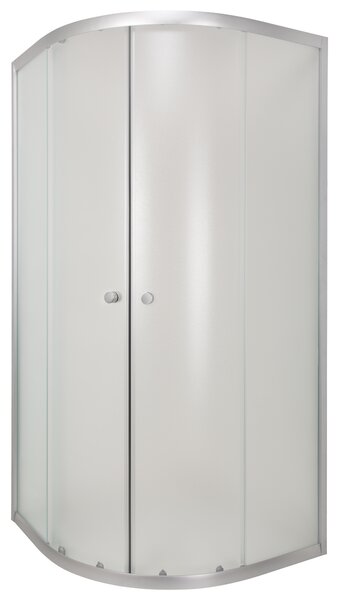 Cabină de duș cu sticlă mată semicirculară vitoria 90X90 cm