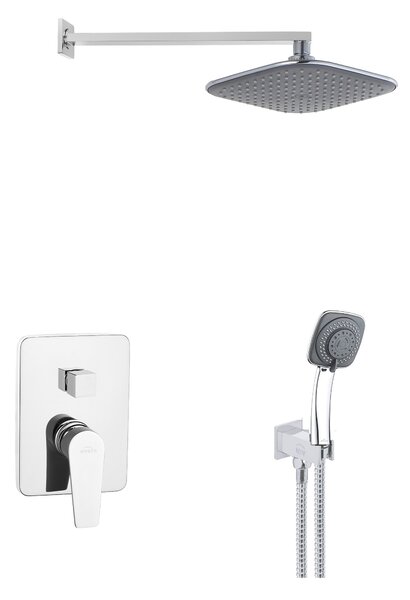 Sistem de duș încastrat 2 funcții DOKOS negru/crom