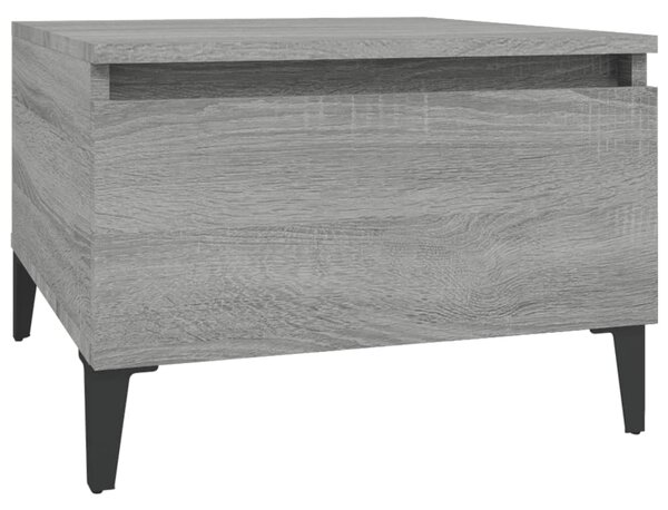 Masă laterală, gri sonoma, 50x46x35 cm, lemn compozit