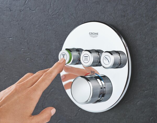 Grohe Grohtherm SmartControl baterie cadă-duș ascuns cu termostat StarLight Chrome 29121000