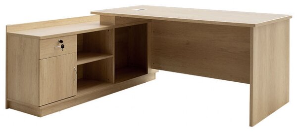 Birou Amazon Right Sonoma 180x160x76 cm