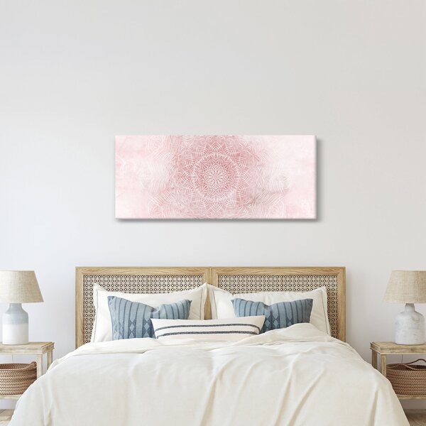Tablou - Mandala roz (120x50 cm)
