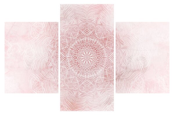 Tablou - Mandala roz (90x60 cm)