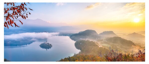 Tablou - Lacul Bled (120x50 cm)