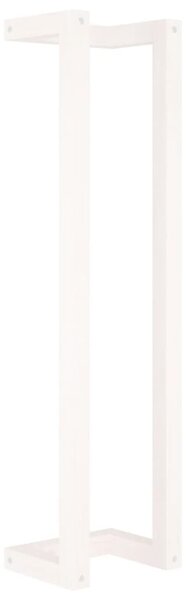 Suport pentru prosoape, alb, 23x18x90 cm, lemn masiv de pin