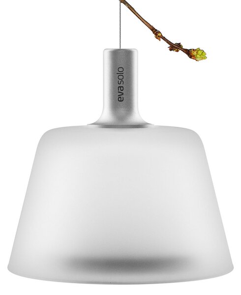 Eva Solo EVA SunLight lampă LED pendulă cu modul solar, Alb, Metal, Modern, Lumini solare