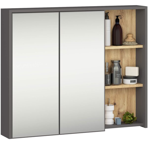 Set mobilier baie Vambos luxe (grafit + stejar artizanal). Promo -19%. 1152132