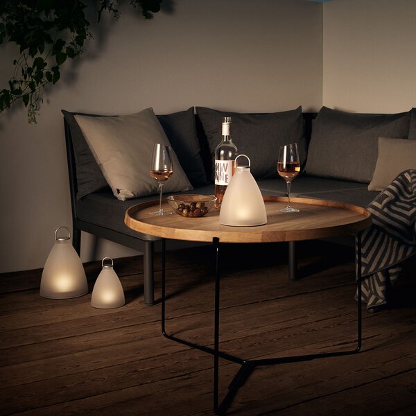 Eva Solo EVA SunLight Bell LED lumina solară, înălțime 30cm, Alb, Metal, Modern, Lumini solare