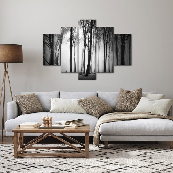 Tablou - Lup în pădurea întunecată (150x105 cm)