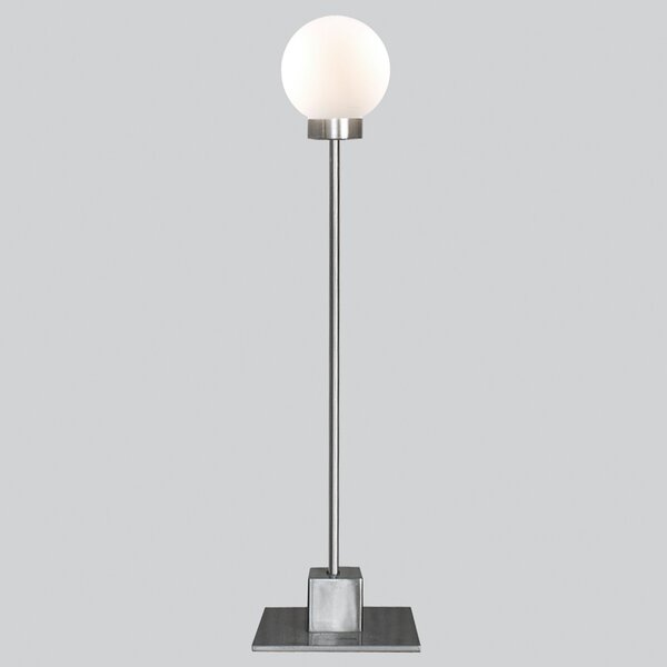 Northern Lampă de masă Snowball, oțel, reglabil, Metalic, Camera de zi / sufragerie, Sticlă, Design