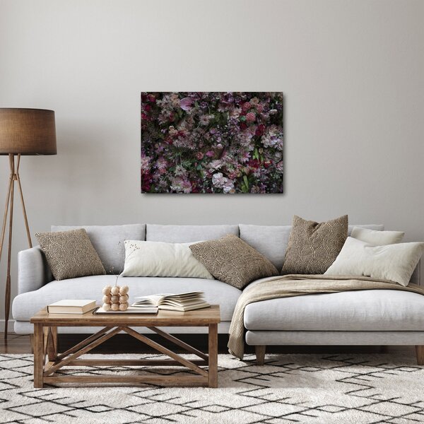 Tablou - Perete de flori (70x50 cm)