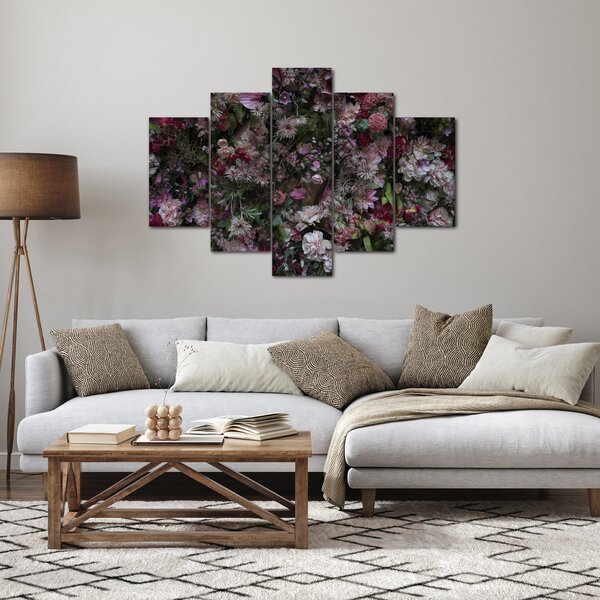 Tablou - Perete de flori (150x105 cm)