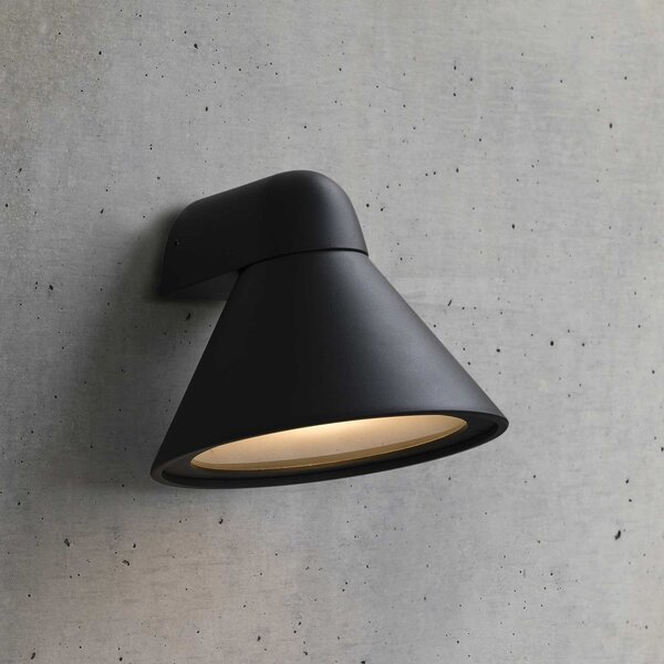 FARO BARCELONA Aplică de exterior Pals, IP65 gri închis, reglabil, Negru, Metal, Modern