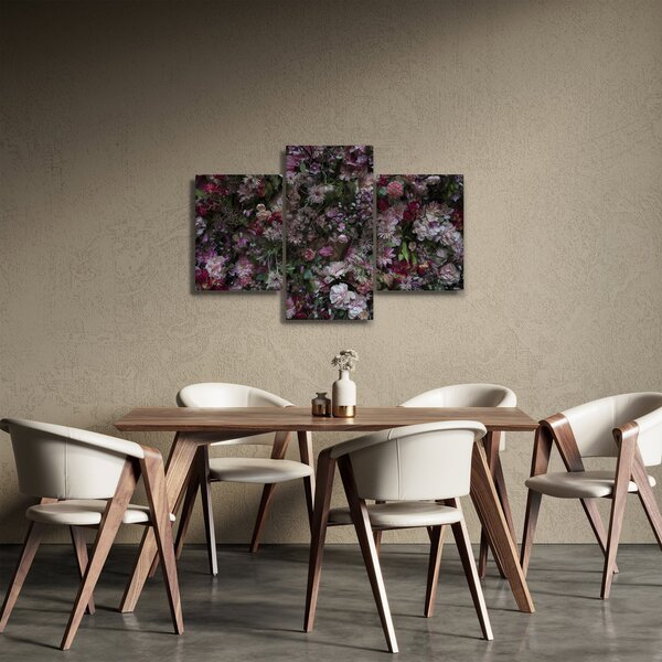 Tablou - Perete de flori (90x60 cm)