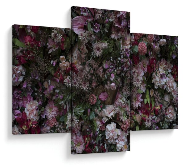 Tablou - Perete de flori (90x60 cm)