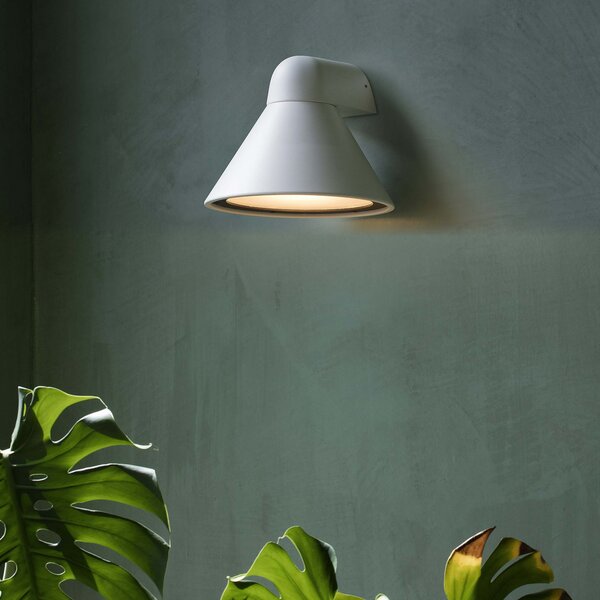 FARO BARCELONA Aplică de exterior Pals, IP65 alb mat, reglabil, Alb, Metal, Modern