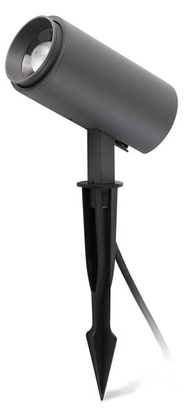 FARO BARCELONA Proiector LED cu crampon Plom, gri închis, Negru, Metal, Modern