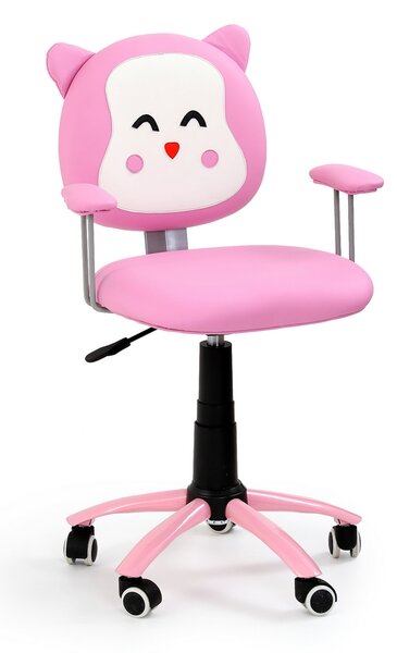 Scaun copii Kitty, roz/alb