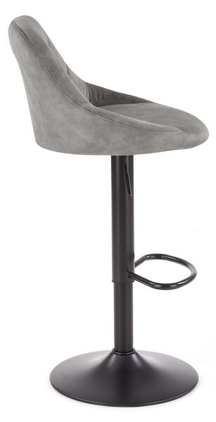 Scaun de bar Archer, gri/negru