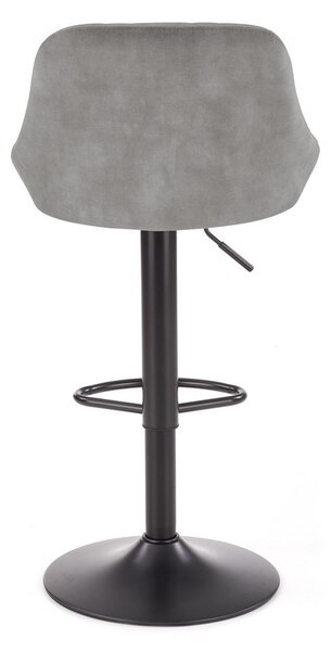 Scaun de bar Archer, gri/negru