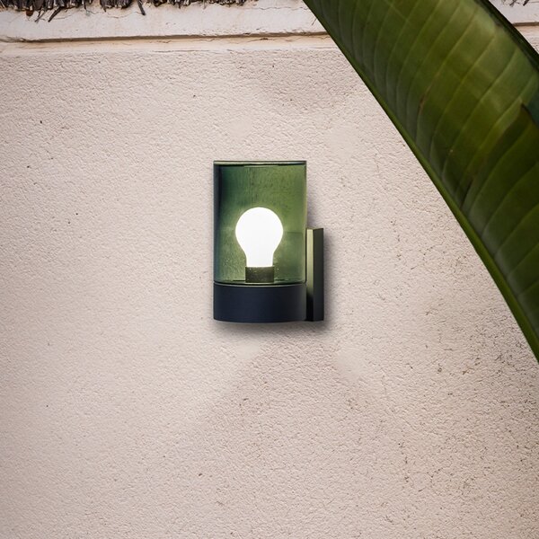 FARO BARCELONA Aplică de exterior Kila, gri fum, Gri, Metal, Modern