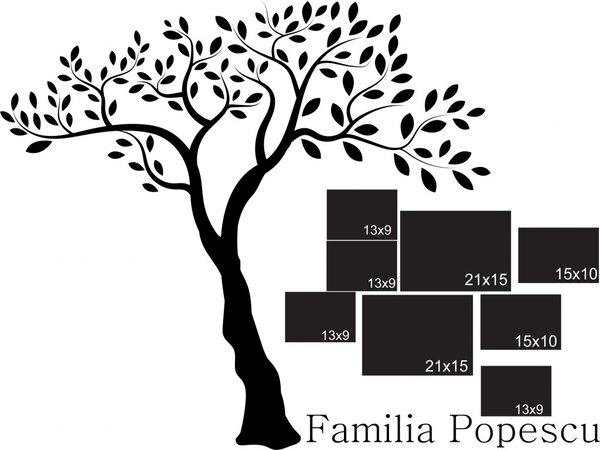 Sticker decorativ - Pozele familiei noastre