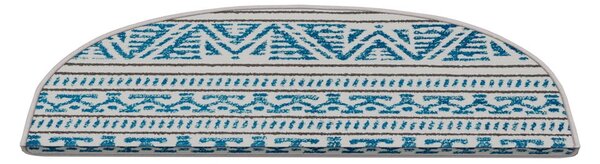 Covorașe pentru scări albastre 16 buc. 20x65 cm Cottage Warmth – Vitaus