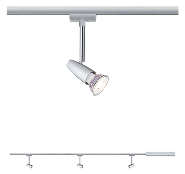 Plafoniere Paulmann, URail Barelli, reglabil, Gri, Camera de zi, Metal, Modern