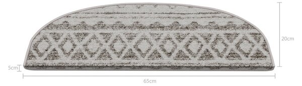 Covorașe pentru scări crem 16 buc. 20x65 cm Cottage Warmth – Vitaus