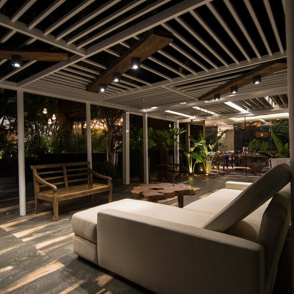 FARO BARCELONA Proiector LED de punte decent Tami exterior, Gri, Metal, Modern