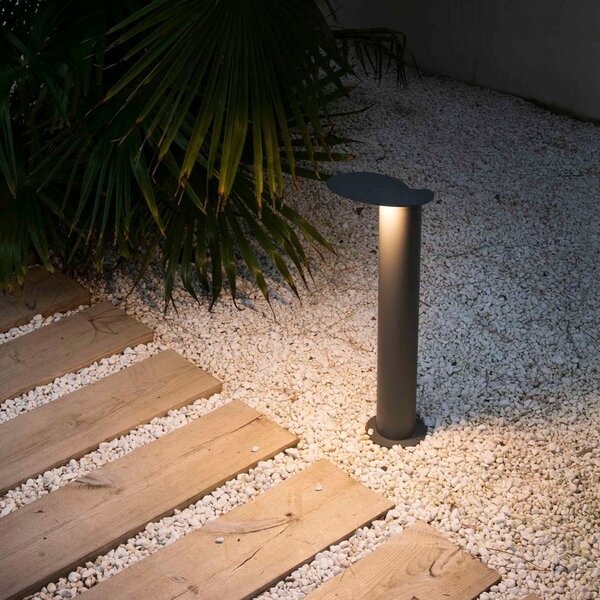 FARO BARCELONA Lampă LED de trotuar Lotus, Negru, Metal, Modern