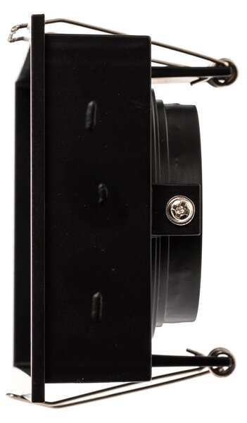 FARO BARCELONA Lampă încastrată Hyde, 2 becuri IP44 pe negru, reglabil, Negru, Hol, Metal, Modern