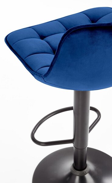 Scaun de bar Kinsley, albastru/negru