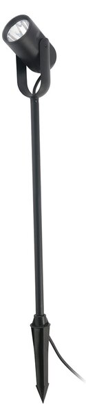 FARO BARCELONA Lampă LED cu crampon de sol Slot, 50 cm, Negru, Metal, Modern