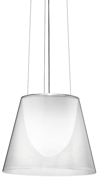 FLOS KTribe S2 lampă suspendată, transparentă, reglabil, Transparent, Camera de zi / sufragerie, Plastic, Design