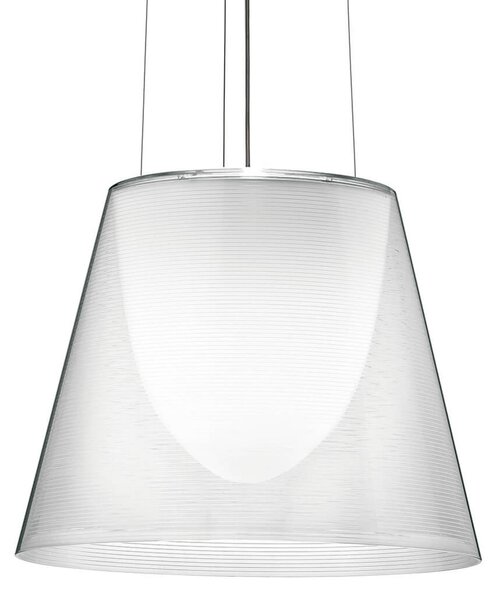 FLOS KTribe S2 lampă suspendată, transparentă, reglabil, Transparent, Camera de zi / sufragerie, Plastic, Design