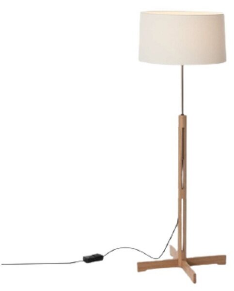 Lampadar Santa & Cole, reglabil, Alb, Camera de zi, Lemn