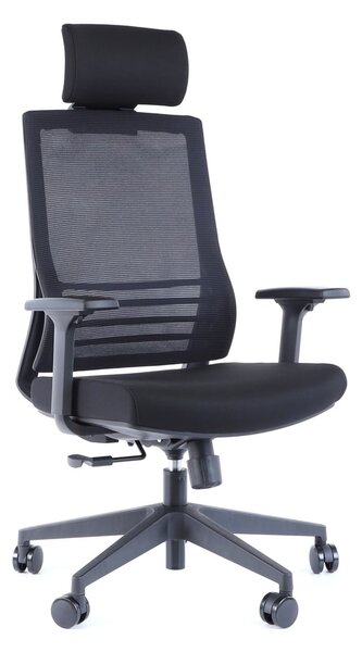 Scaun de birou Claudio 1 + 1 GRATUIT, negru