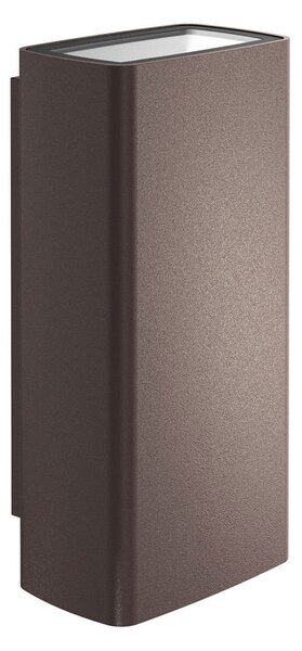 FLOS Climber Up & Down 87 aplică LED exterior 70°, Maro / Rugină, Metal, Modern, Perete unghiular