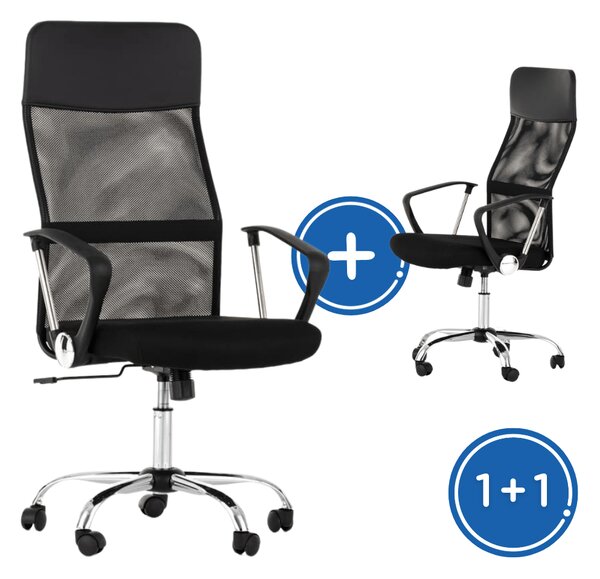Scaun de birou Grant 1 + 1 GRATUIT, negru