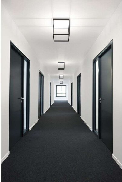 Plafoniere Serien Lighting, reglabil, Negru, Camera de zi, Aluminiu
