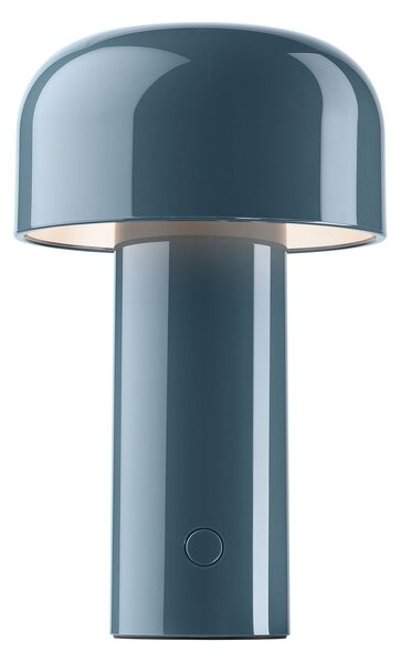 FLOS Bellhop lampă de masă LED, gri-albăstrui, reglabil, Albastru, Camera de zi / sufragerie, Plastic, Design