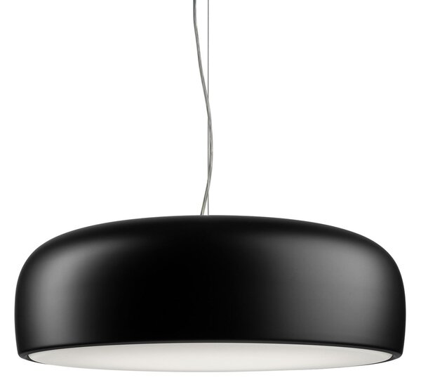 FLOS Smithfield S lampă suspendată în negru mat, reglabil, Negru, Camera de zi / sufragerie, Metal, Design