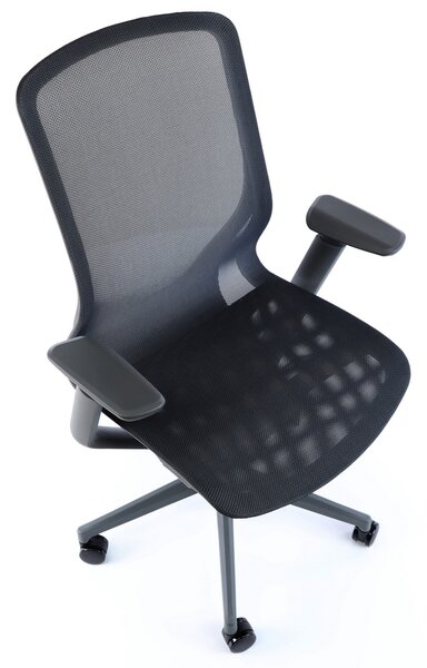 Scaun de birou Lareno, negru/gri