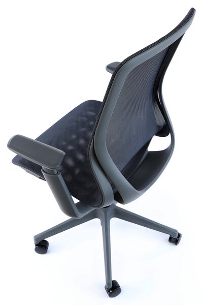 Scaun de birou Lareno, negru/gri